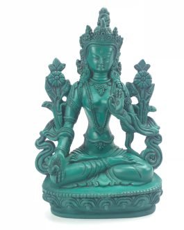 8 Inch Green Turquoise Resin Statue Craft