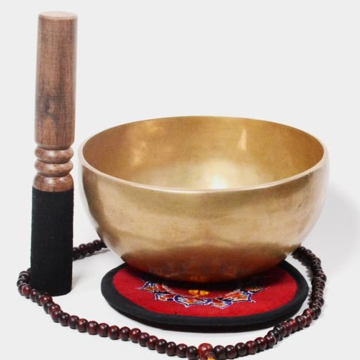 6 Inch Tibetan Handmade 7 Metal Singing Bowl Set with Cushion and Striker Stick
