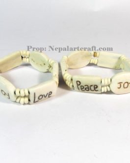 White Bone Carving Bracelets
